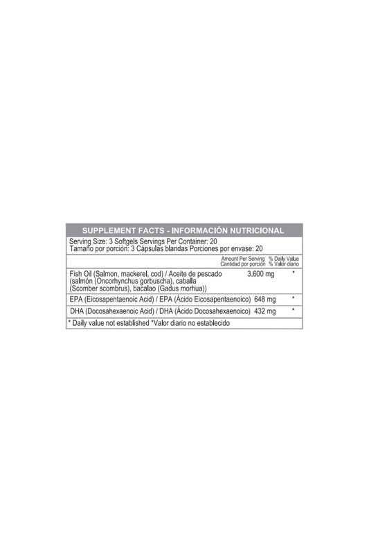 Omega 3 1200 mg 20 Serv