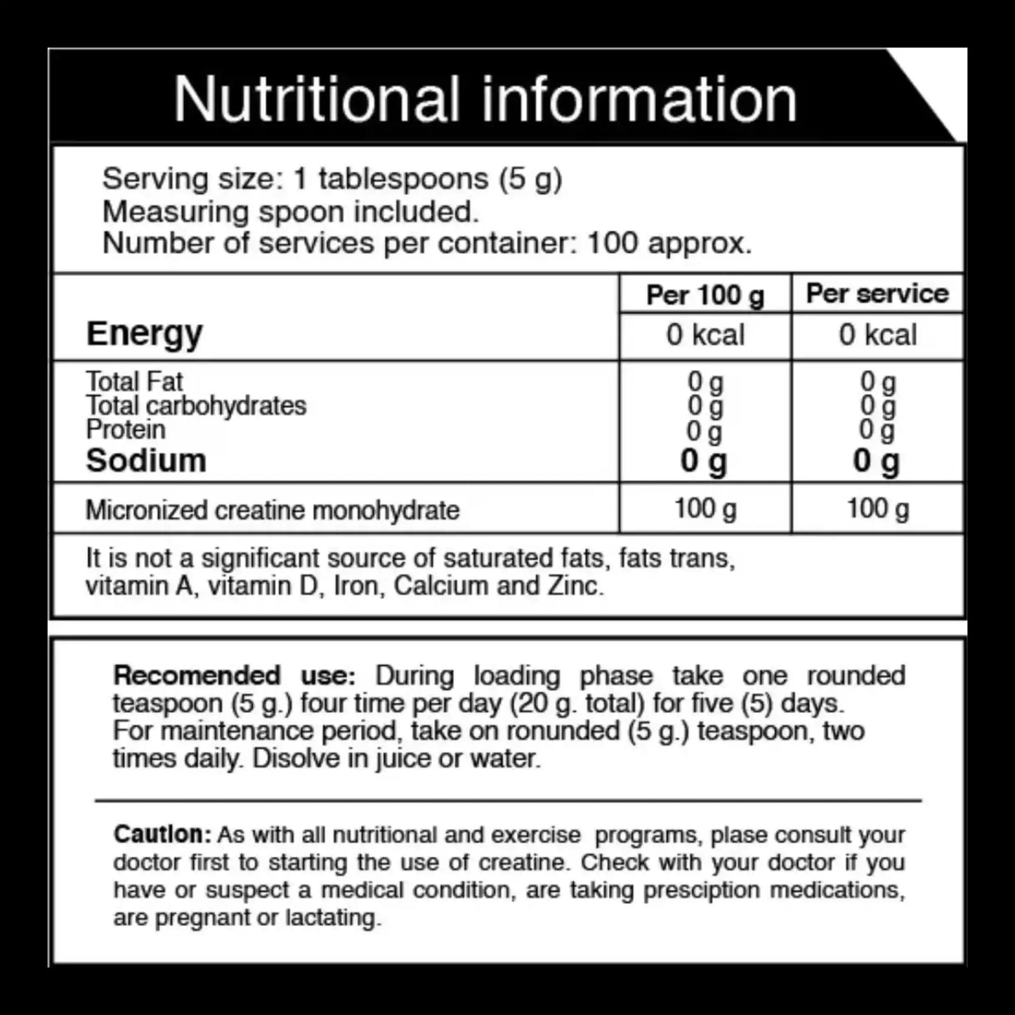 Iron nutrition 100 serv