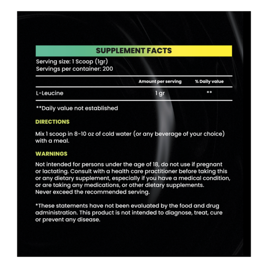 L-leucine 200 Serv