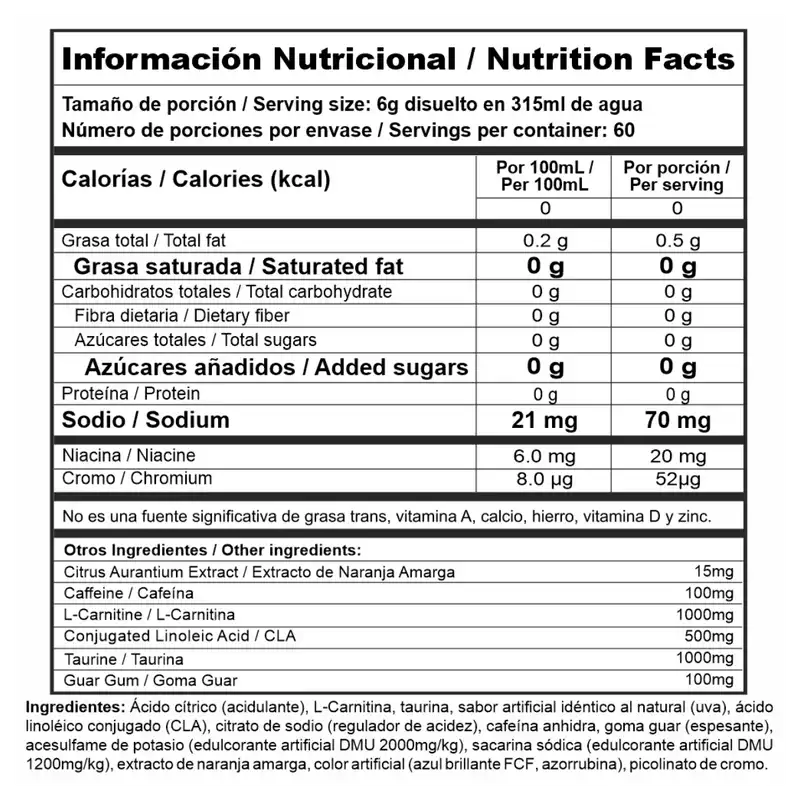 Burner stack sabor uva 60 serv